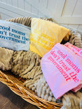 Embroidered Cool Moms Don’t Trust Gov - Butter Yellow Tee
