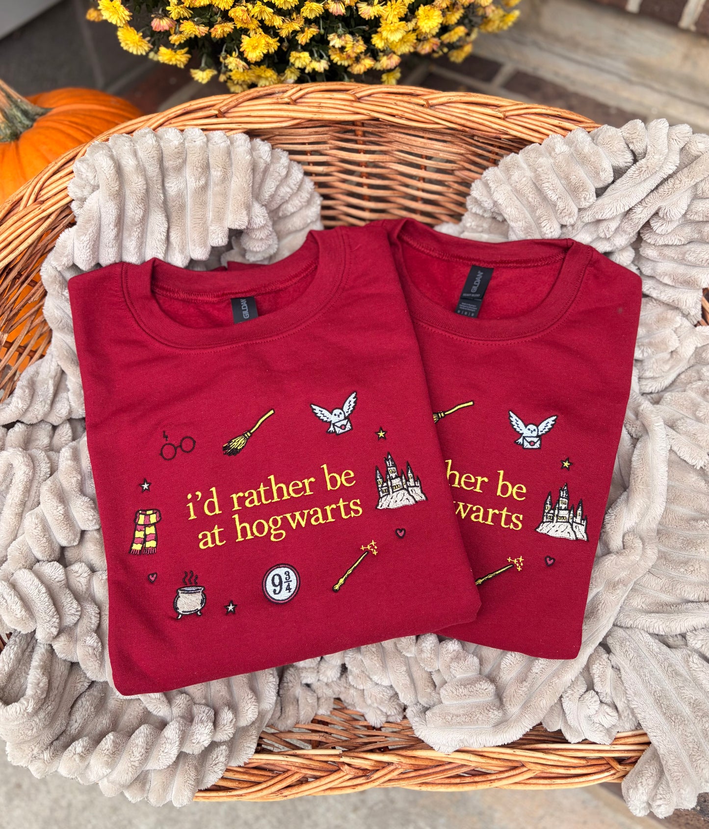 Embroidered I’d Rather Be In Hogwarts Sweatshirt