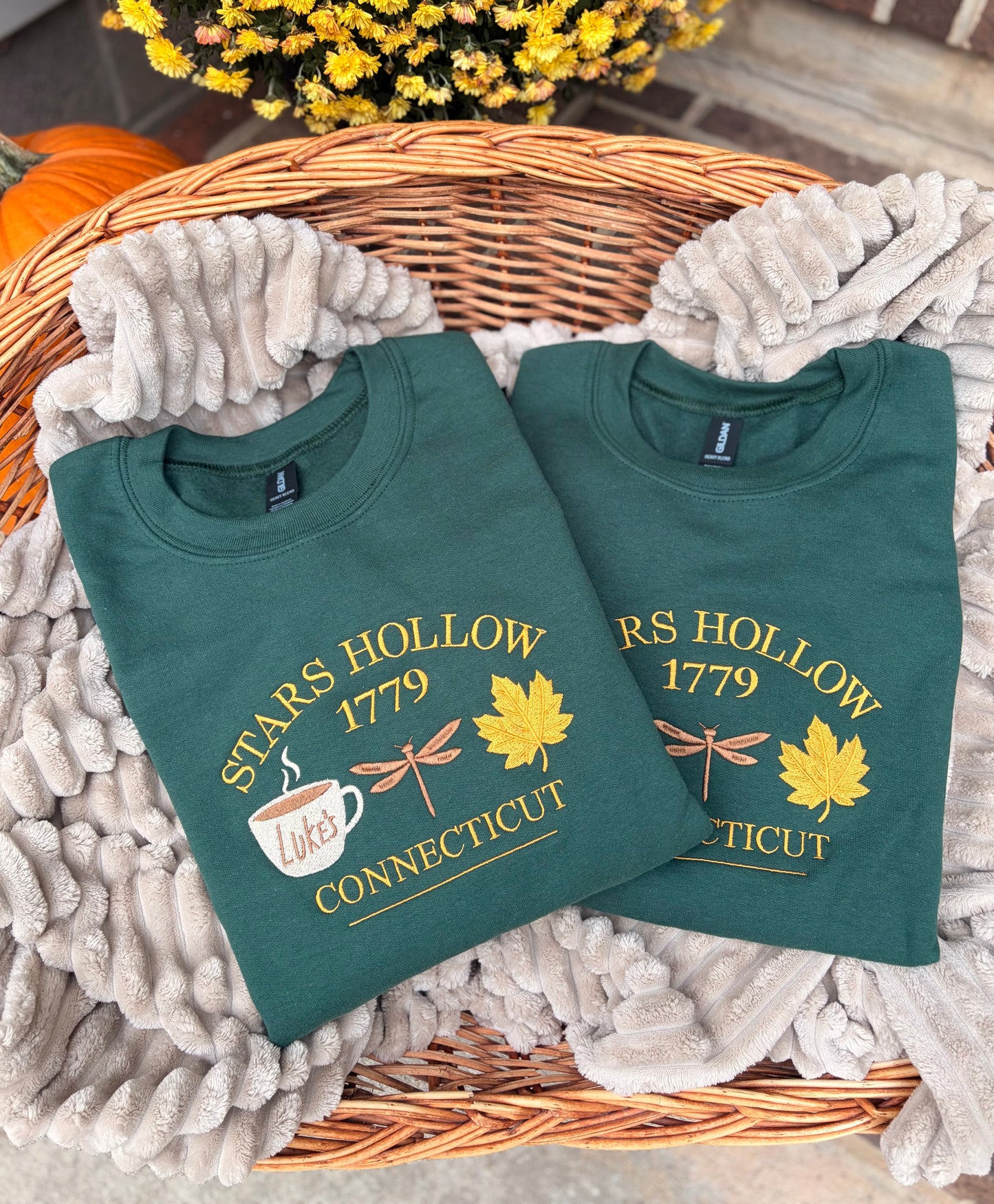 Embroidered Stars Hollow Connecticut Sweatshirt