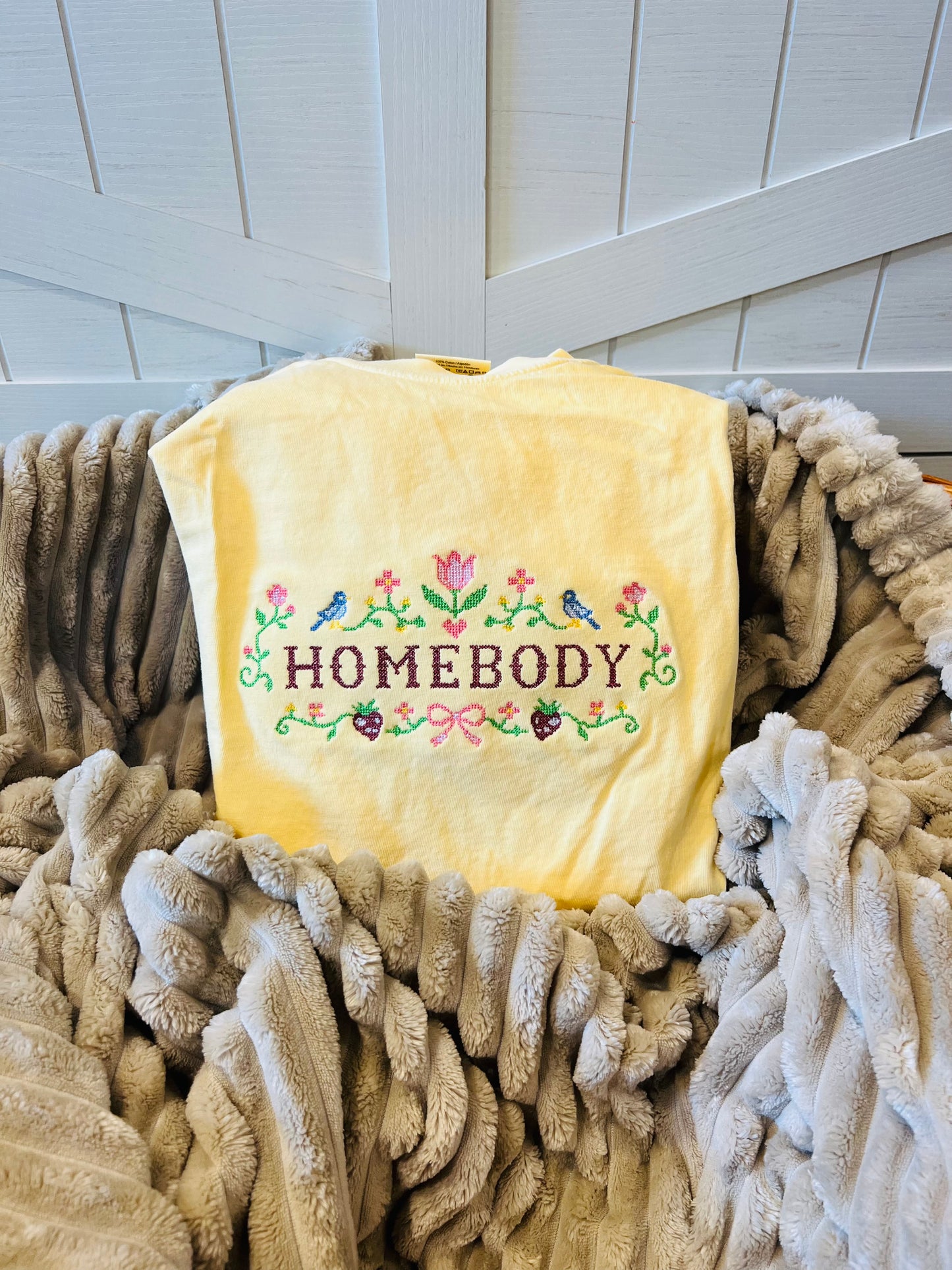Embroidered Homebody Tee