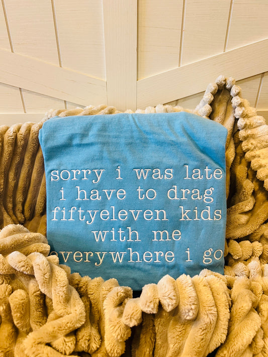 Embroidered Fiftyeleven Kids - Sapphire Tee
