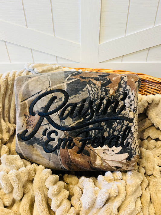 Embroidered Raisin Em Feral Sweatshirt