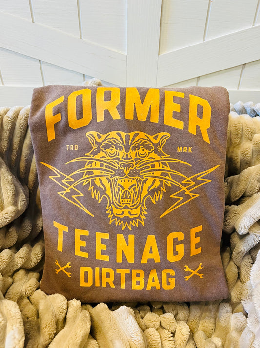 Printed Former Teenage Dirtbag - Espresso Tee