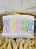 Embroidered Nurse Sweatshirt