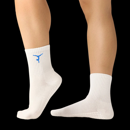 EMBROIDERED Gymnasts Grippy Socks Youth 1-6