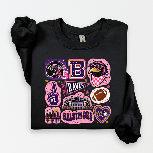 Balt. Ravens Doodle Sweatshirt