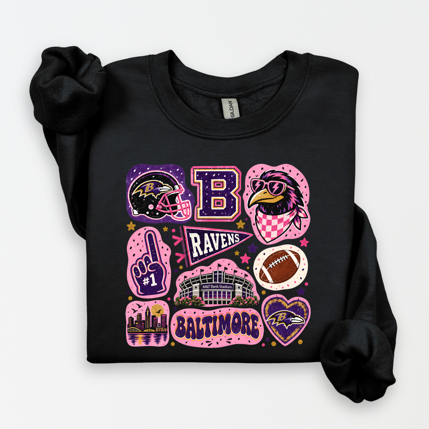Balt. Ravens Doodle Sweatshirt